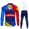 Fietskleding (Fietsshirt Lange Mouw + Lange Koersbroek) 2024 Lidl-Trek - Blauw